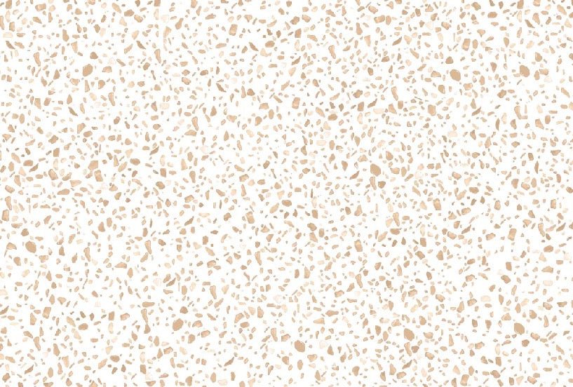 Carta da parati effetto terrazzo color seppia