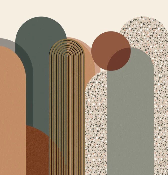 Papier peint bureau Art déco graphique tendance