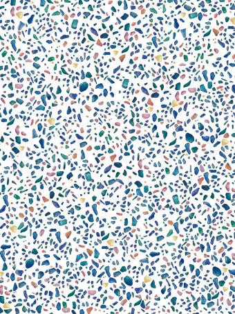 Carta da parati effetto terrazzo condensato