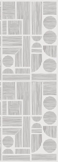 Carta da parati artistica a linee grafiche