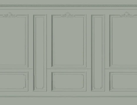 Papier peint Haussmann Vert de gris