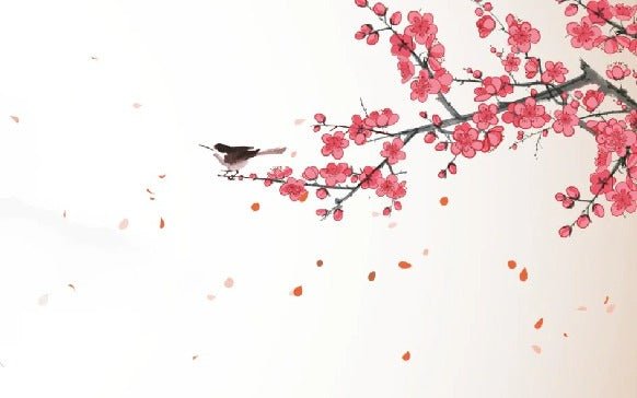 Papier peint harmonie zen sakura