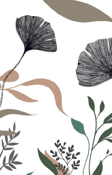 Tapete Ginkgo Artist Floral
