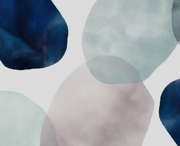 Papier peint cercle abstrait watercolor