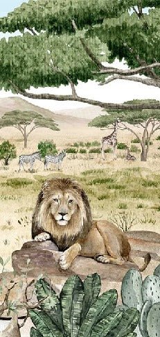 Carta da parati per bambini Savana segreta