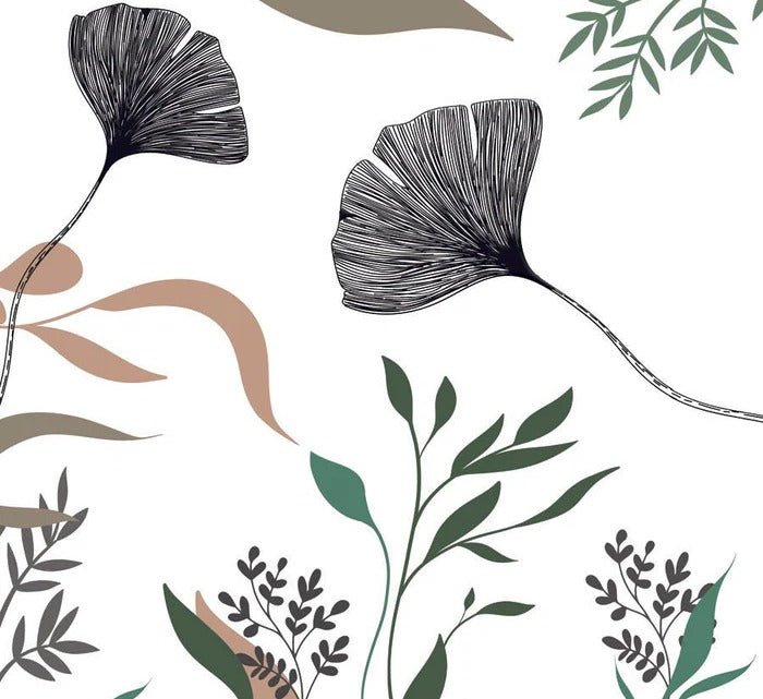 Tapete Ginkgo Floral Artist