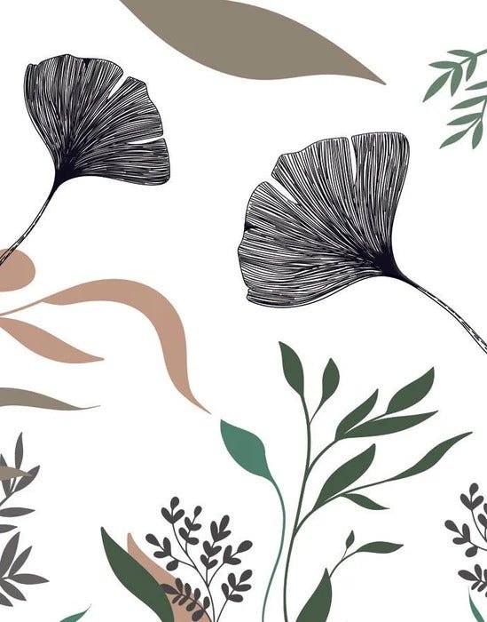 Tapete Ginkgo Blumenkünstler