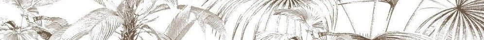 Papier peint tropical gravure monochrome