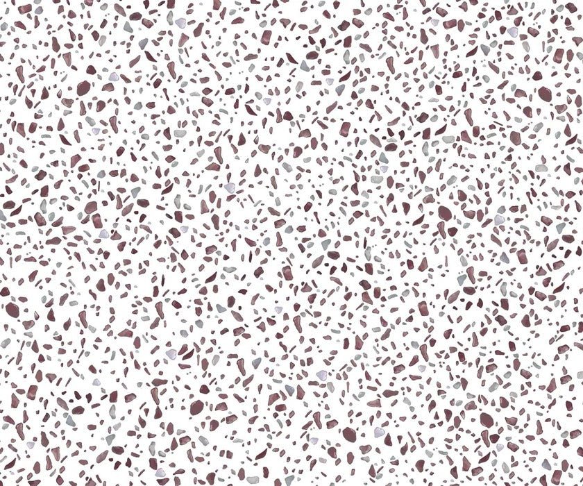 Carta da parati effetto terrazzo marrone