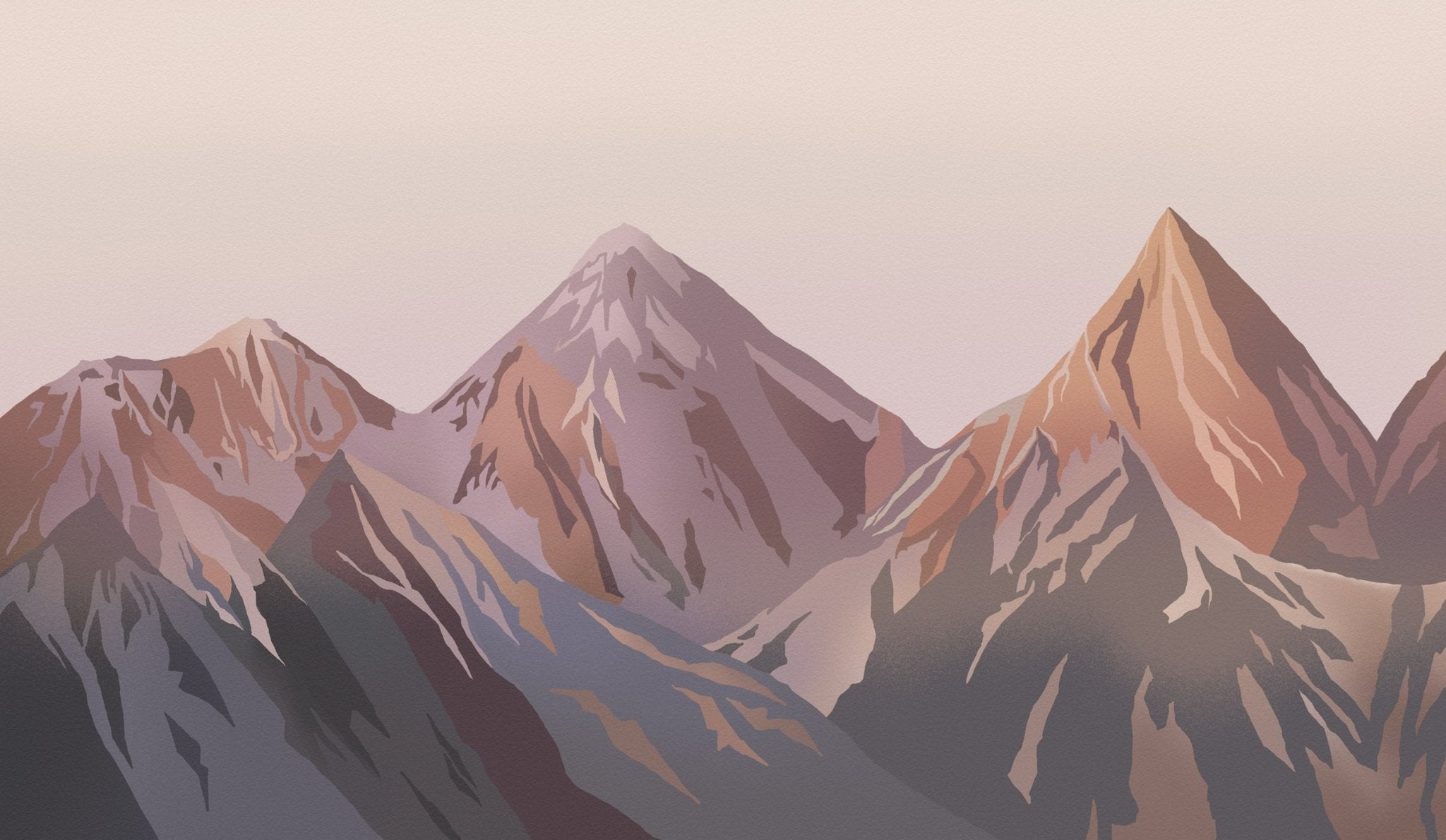 Papier peint panoramique - Lumière sur les cimes, XXL, tendance