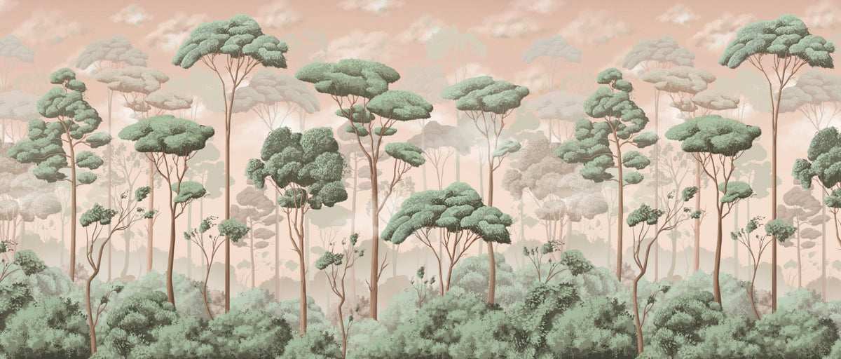Panorama-Tapete Kiefernwald Volupté Jasmin B361cm x H154cm