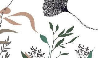 Tapete Ginkgo Blumenkünstler