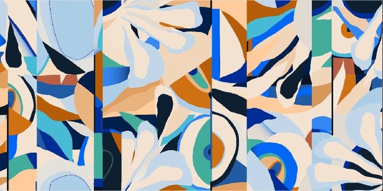 Papier peint abstrait vibrant
