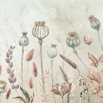 Carta da parati con fiori d'autunno