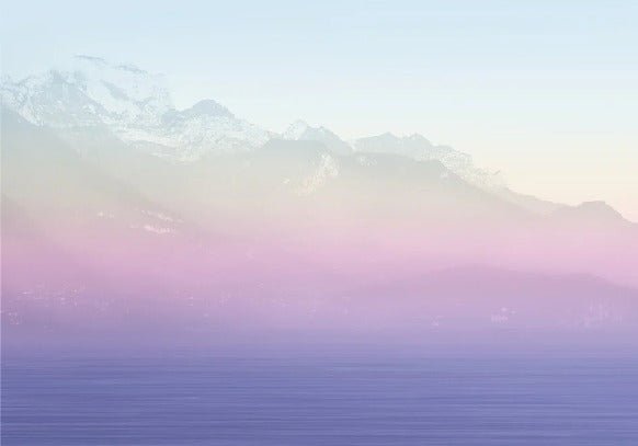 Annecy e il suo lago pacifico Carta da parati arcobaleno