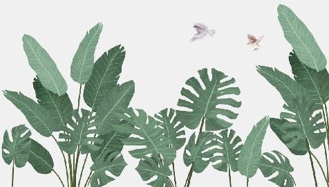 Papier peint jungle essence bananier