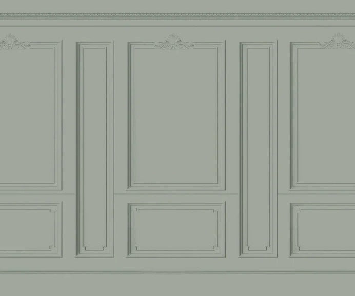 Papier peint Haussmann Vert de gris