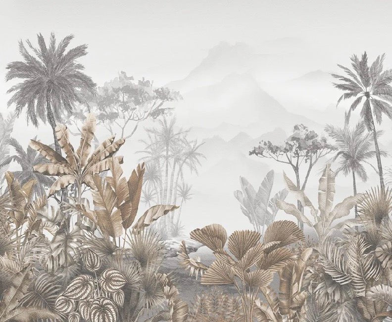 Tapete Trend Tropical Sepia