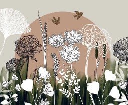 Toilettenpapier Blumenillustration