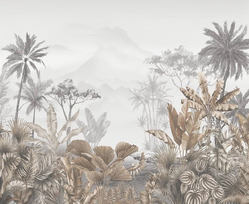 Tapete Trend Tropical Sepia