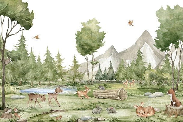 Animali nella foresta wallpaper