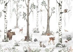 Carta da parati animali primavera foresta