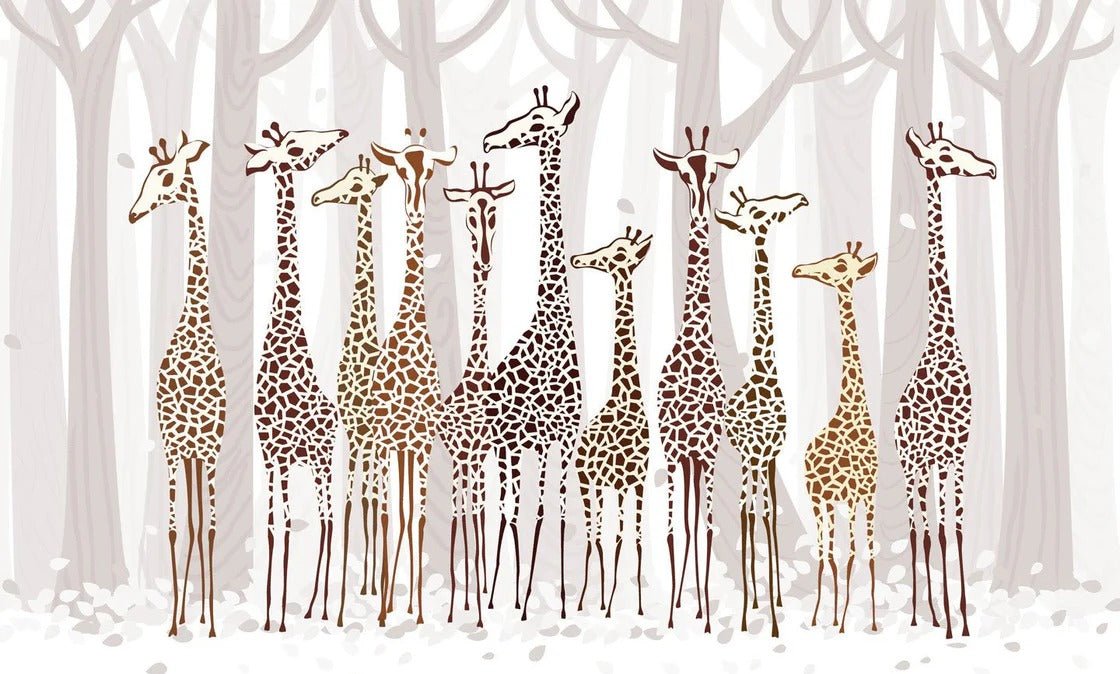 Carta da parati Eleganza Giraffe