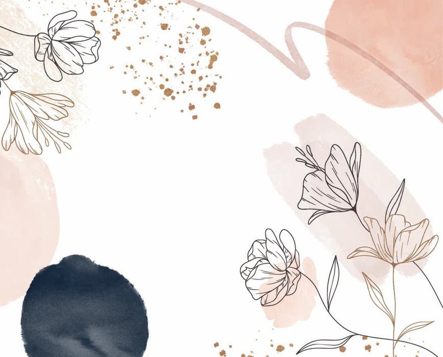 Tapete Formen und Blumen