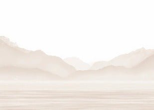 Tapete Annecy und sein friedlicher See Beige
