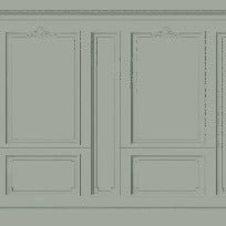 Papier peint Haussmann Vert de gris