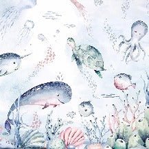Tapete Wale märchenhafter Ozean