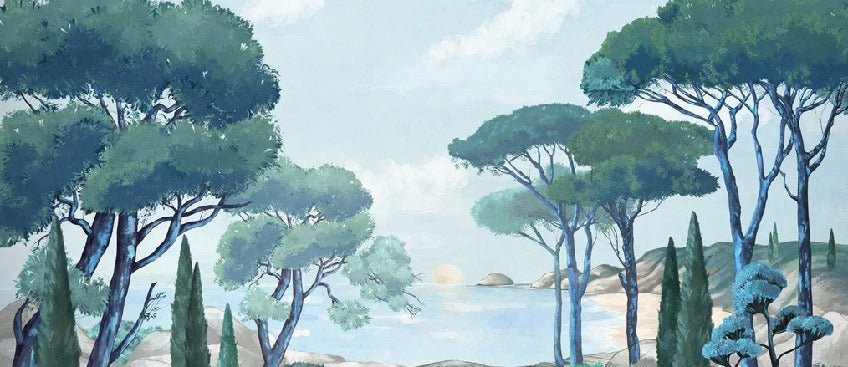Papier peint balade dans les calanques