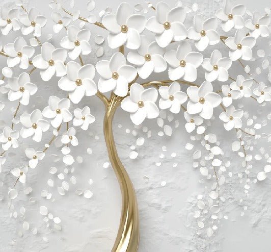 Carta da parati per bagno Tree 3D