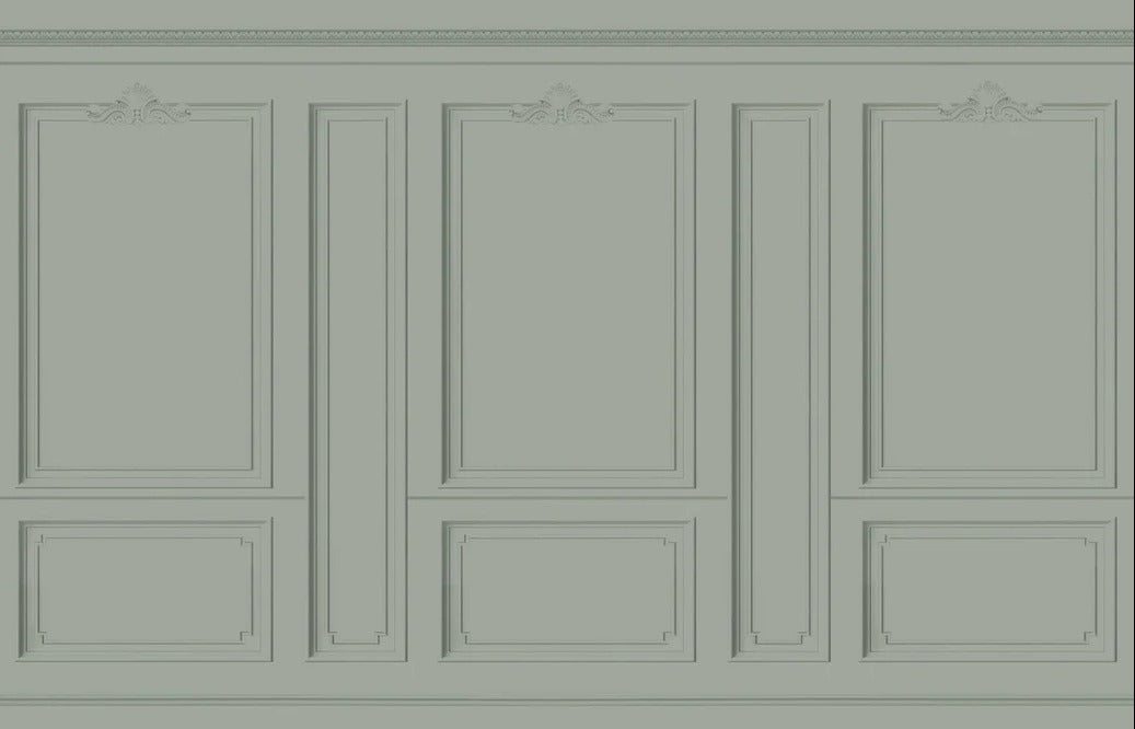 Papier peint Haussmann Vert de gris