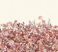 Carta da parati con fiori a pennello