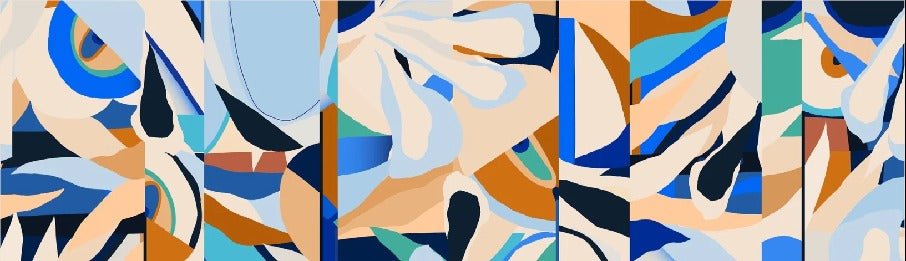 Papier peint abstrait vibrant