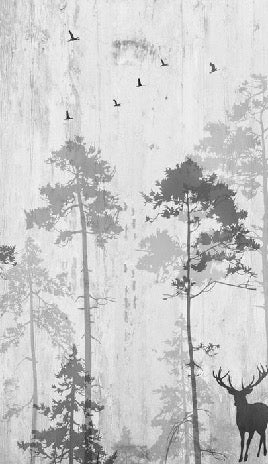 Tapete Nostalgischer Wald