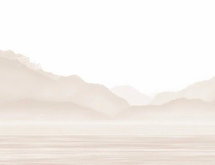 Tapete Annecy und sein friedlicher See Beige
