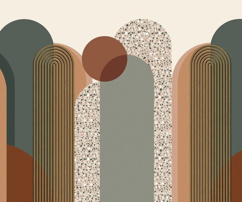 Papier peint bureau Art déco graphique tendance