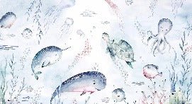 Tapete Wale märchenhafter Ozean