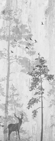 Tapete Nostalgischer Wald