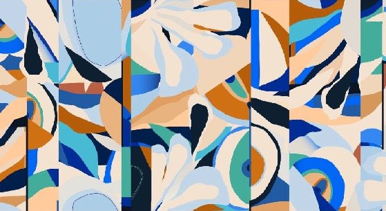Papier peint abstrait vibrant