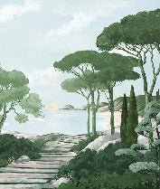 Tapete „Spaziergang in den grünen Calanques“