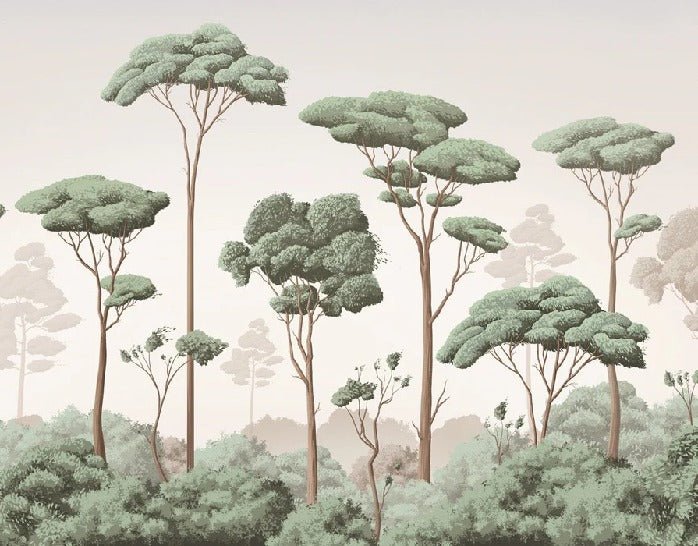 Light breeze pine forest wallpaper