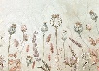 Carta da parati con fiori d'autunno