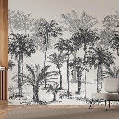 Papier peint Jungle Black & White