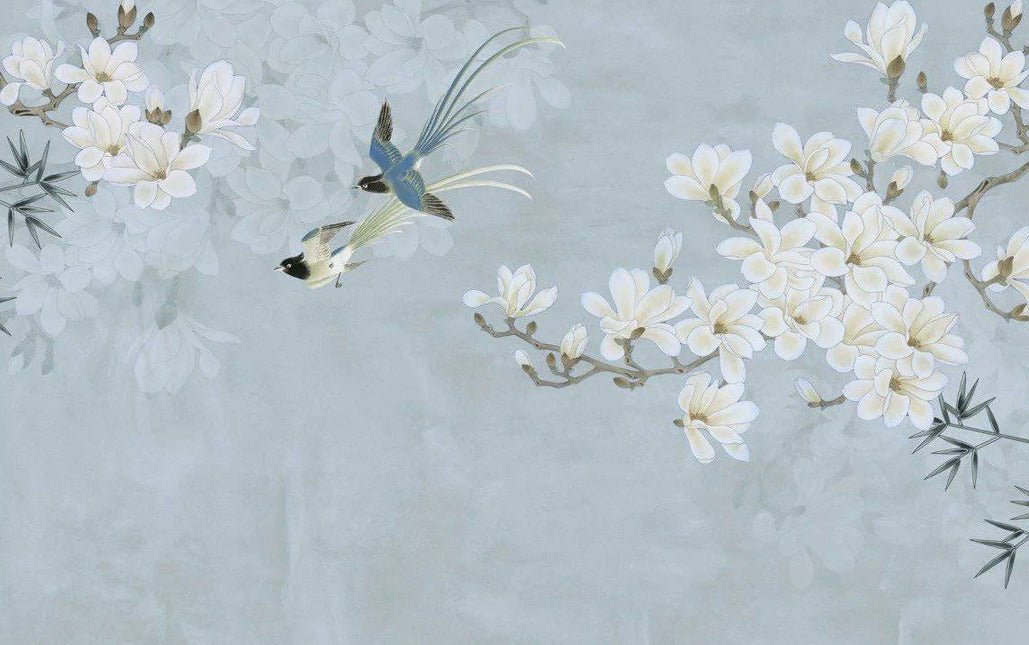 Tapete Floral Bird
