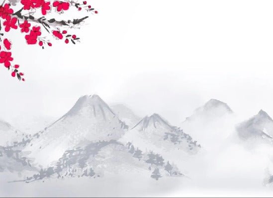 Zen-Tapete minimalistische Landschaft