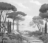 Papier peint balade dans les calanques