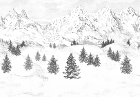 Carta da parati Aiguilles d'Arves